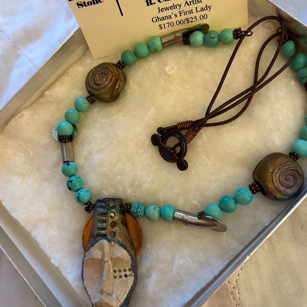 COPY - Ladies Rustic Necklace/  Ghanas First Lady